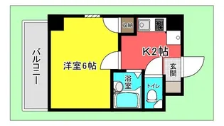 シャンス増岡【2階】の間取り