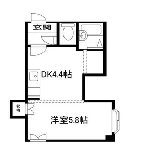 北海道札幌市北区北二十三条西9【マンション】の間取り