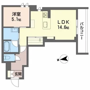 ヴェスプッチ(VESPUCCI)【2階】の間取り