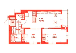 ベルレジデンス日吉【3階】の間取り