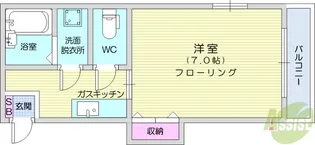 ポーラースター【3階】の間取り