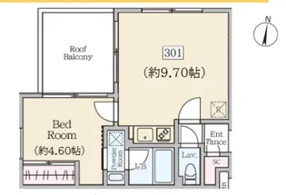 ReveResidence初台【3階】の間取り