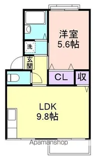 プレジール榎原【2階】の間取り
