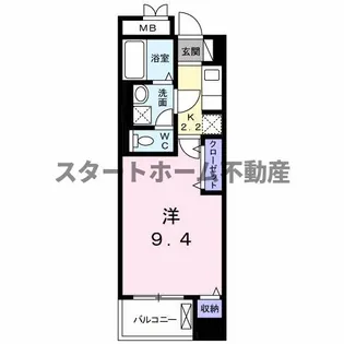 1Kの間取り画像