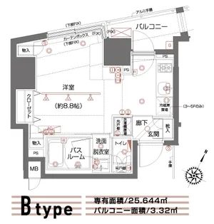 ZOOM都立大学【3階】の間取り