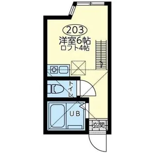 神奈川県横浜市鶴見区岸谷1【アパート】の間取り