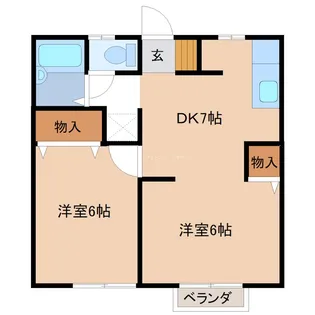 ファミーユK【2階】の間取り