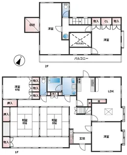 埼玉県東松山市松葉町2【一戸建】の間取り