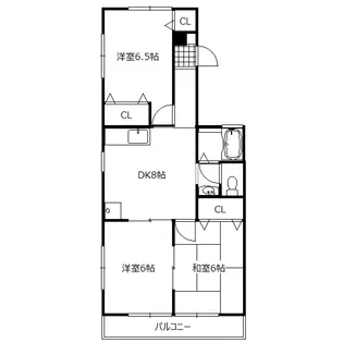 群馬県高崎市小八木町【アパート】の間取り