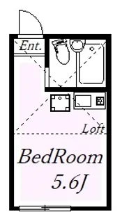 ユナイト市場マハビールの杜【2階】の間取り