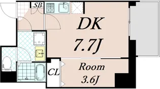 Asclaire京都西院【2階】の間取り