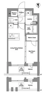 コンフォリア戸越公園【2階】の間取り