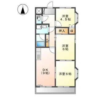 エクセリーヌK-III【1階】の間取り
