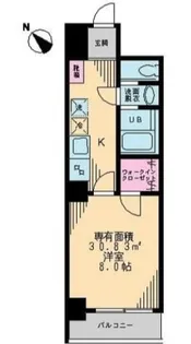 東京都渋谷区西原2【マンション】の間取り