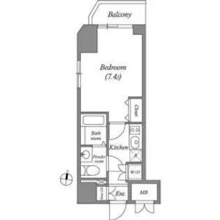ヒューマンハイム亀戸II【10階】の間取り