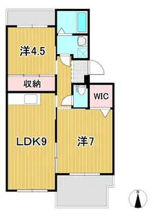 サンハイツ大みか【1階】の間取り