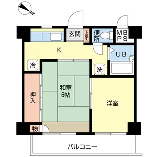 ヴィラ中浦和A棟【3階】の間取り