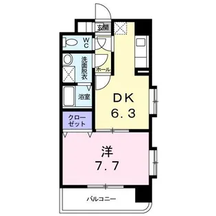 エアリーストリート【3階】の間取り