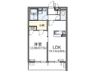 レオネクストカーサ ドマーニII【4階】の間取り