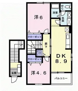 千葉県千葉市緑区あすみが丘8【アパート】の間取り