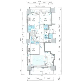 プレシス知事公館前WEST【14階】の間取り