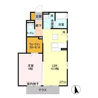 エスペランサアーク【1階】の間取り