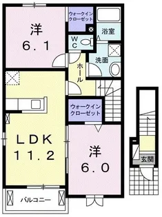 ベラヴィスタF【2階】の間取り