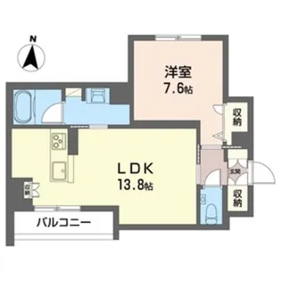ターンベーリーレジデンス経堂【3階】の間取り