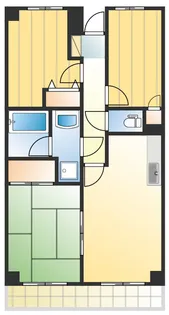 新川崎ロイヤルパレス【3階】の間取り