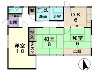 岐阜県多治見市滝呂町12【一戸建】の間取り