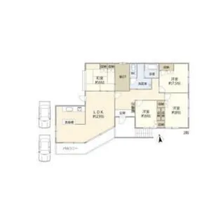 埼玉県熊谷市銀座3【一戸建】の間取り
