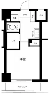 スカイコート銀座東【4階】の間取り