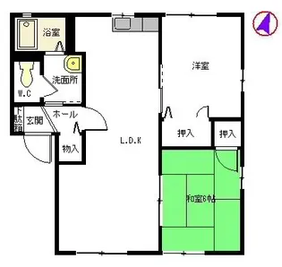 オー・ボアパティール B棟【1階】の間取り