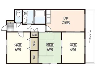セゾンみのり【1階】の間取り