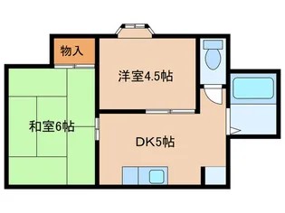 コーポはにわ毛馬【4階】の間取り