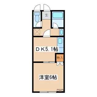 富士ハイツ【2階】の間取り