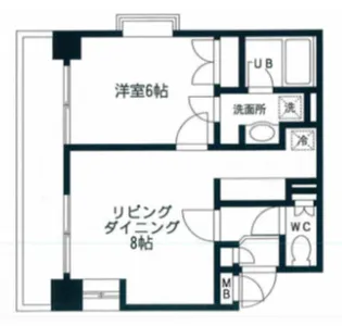 ローズパティオ【4階】の間取り