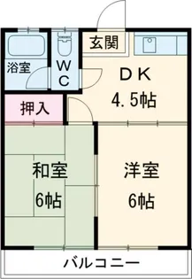 サンコーポ小倉C【2階】の間取り