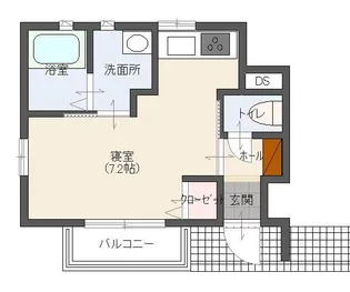 ネオブラッサムN【1階】の間取り