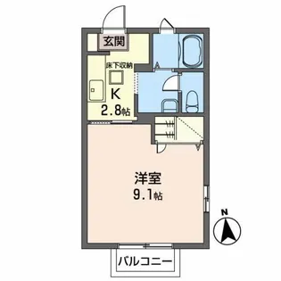 グレイスコートB【1階】の間取り