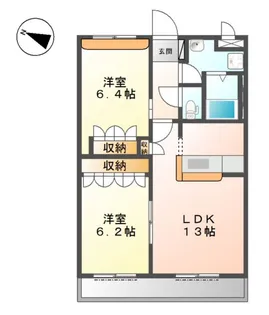 プレッソリーバ【1階】の間取り