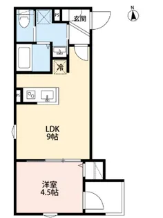 つばめハウス南流山【1階】の間取り