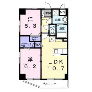 グランツ ファミリエ【8階】の間取り