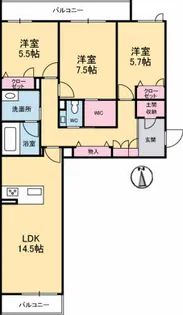プレミアス【2階】の間取り