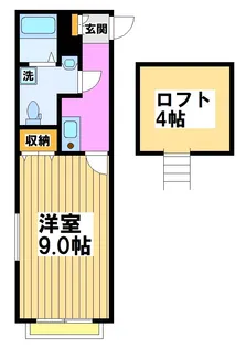 カトルセゾン調布【1階】の間取り