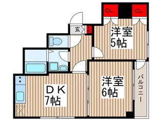 ケン・フラット【7階】の間取り