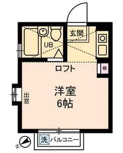 スカイコーポラス【2階】の間取り