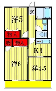 シティハイム アローシックス【1階】の間取り