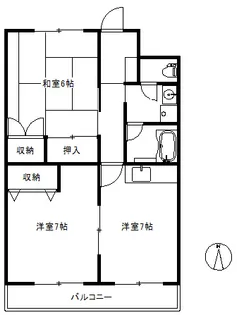 コンフォート南館【2階】の間取り