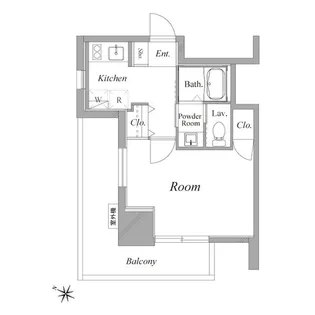 メゾン・ド・ヴィレ麻布台【10階】の間取り